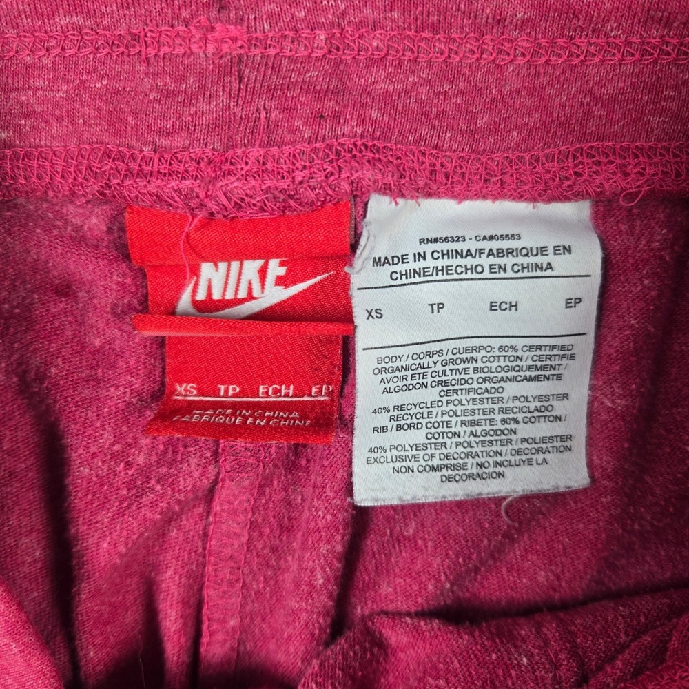 Nike Shorts Women XS Heathered Pink Drawstring Athletic Gym Loungewear Sport - Picture 3 of 7